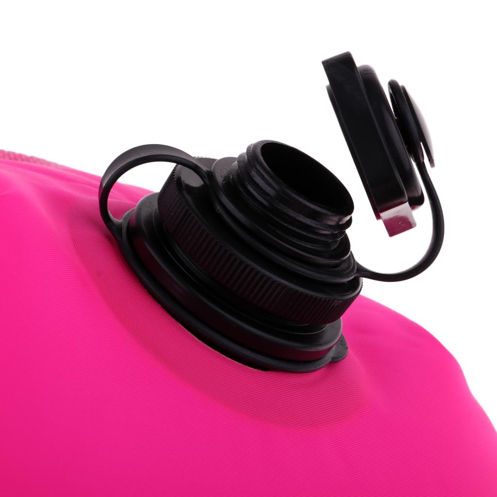 2 Pieces High Visibility Inflatable Bag Safety Pool Swim Buoy Tow Float