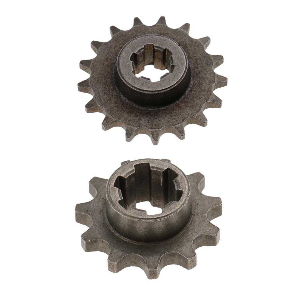 2pcs 11T 17T Front Chain Sprocket for 49cc Engine Mini Pocket Dirt Bike