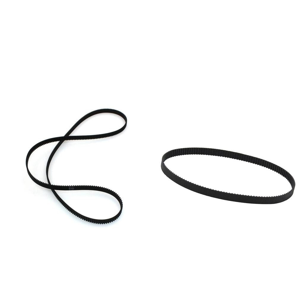2pcs 3D Printer Belt Closed Loop Rubber GT2 Timing Belt 2GT-6 200mm & 280mm