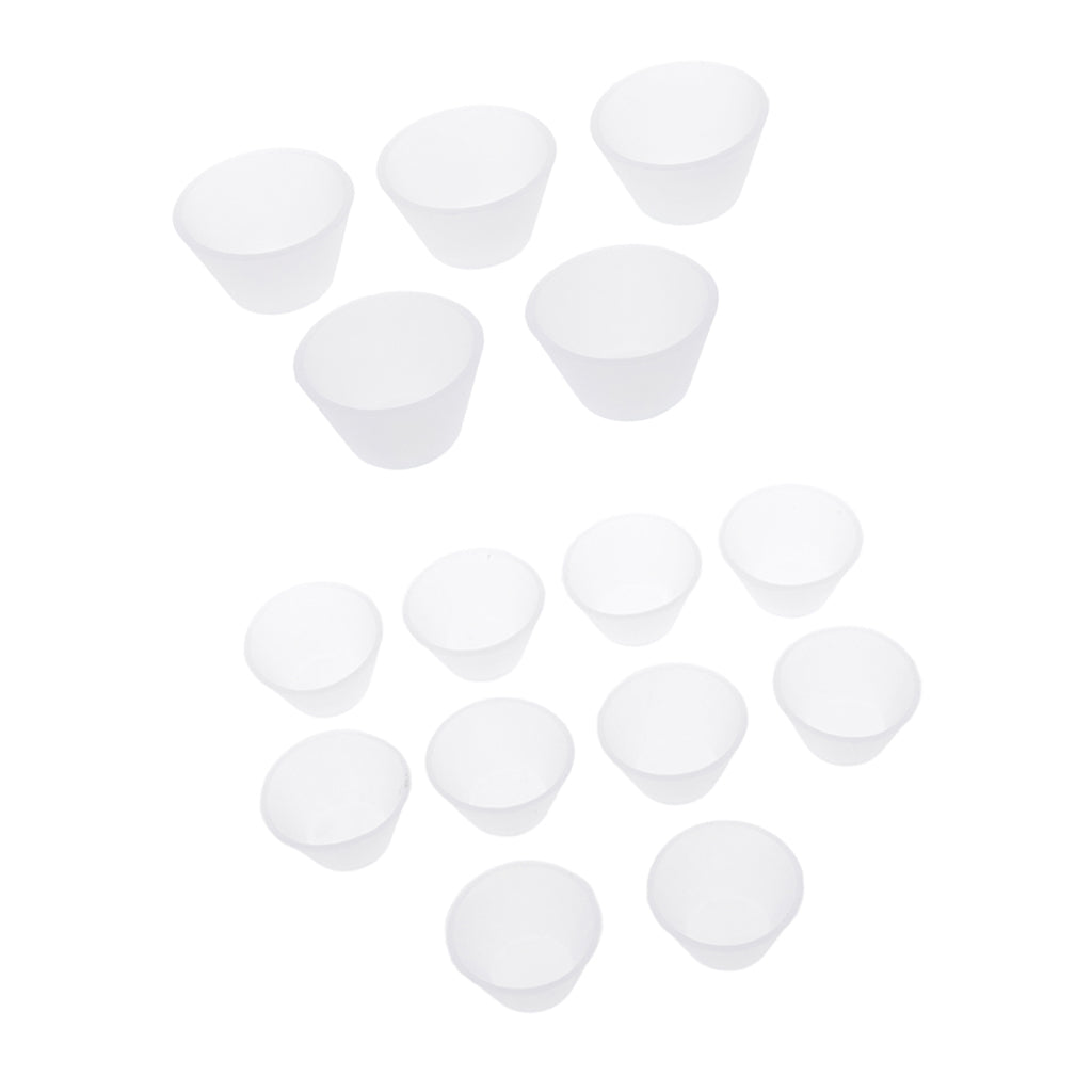 15 Pieces Silicone Resin Glue Tool Distribution Cup Jewelry Making Tools