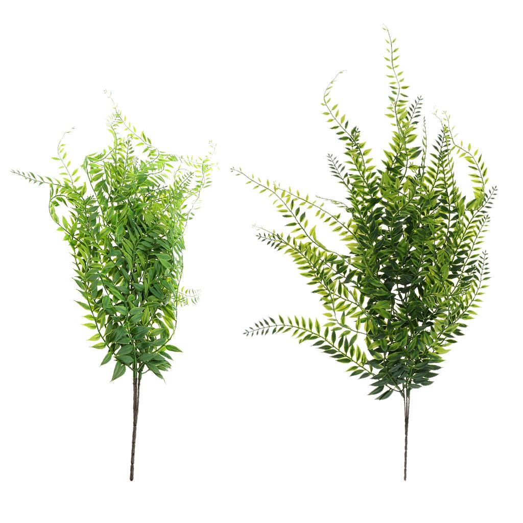 2pcs Artificial Weeping Willow Ivy Vine Outdoor Indoor Hanging Decor