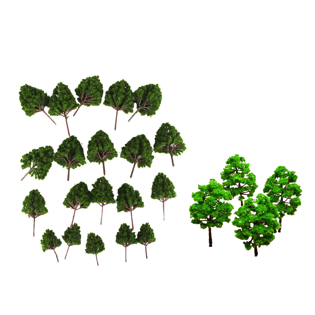 30Pcs Model Trees Train Set Plastic Trunks Scenery Landscape HO Scale