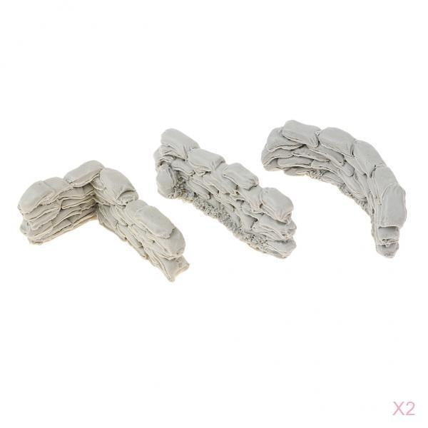 1:35 Resin Scenario Accessories Sandbag Wall Combination Unpainted Resin Kit