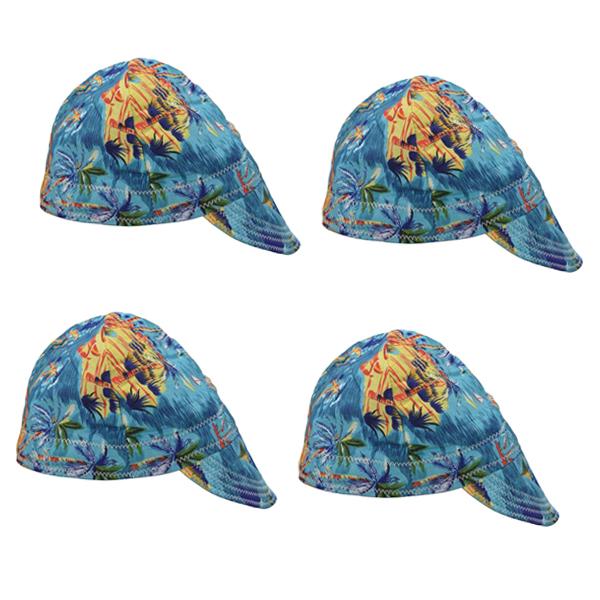 4x Fashion Elastic Welding Welder Hat Cap Pure Cotton Flame Retardant -Beach