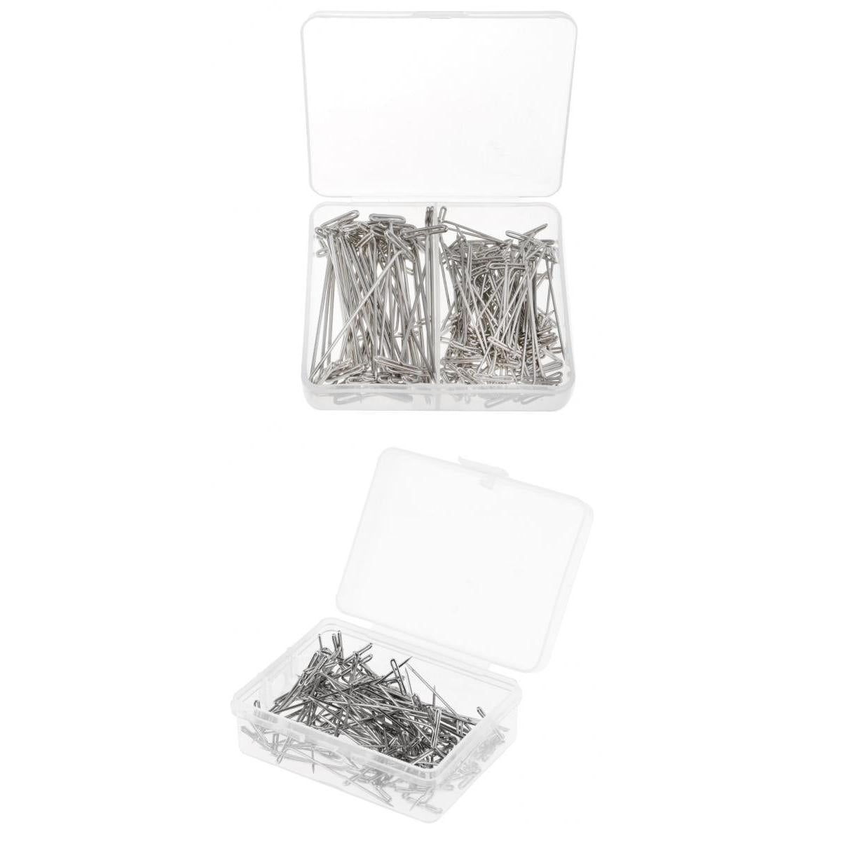 250 T Needle Pins Wig T-pins for Holding Wigs Sewing Hair Extensions 38/51mm