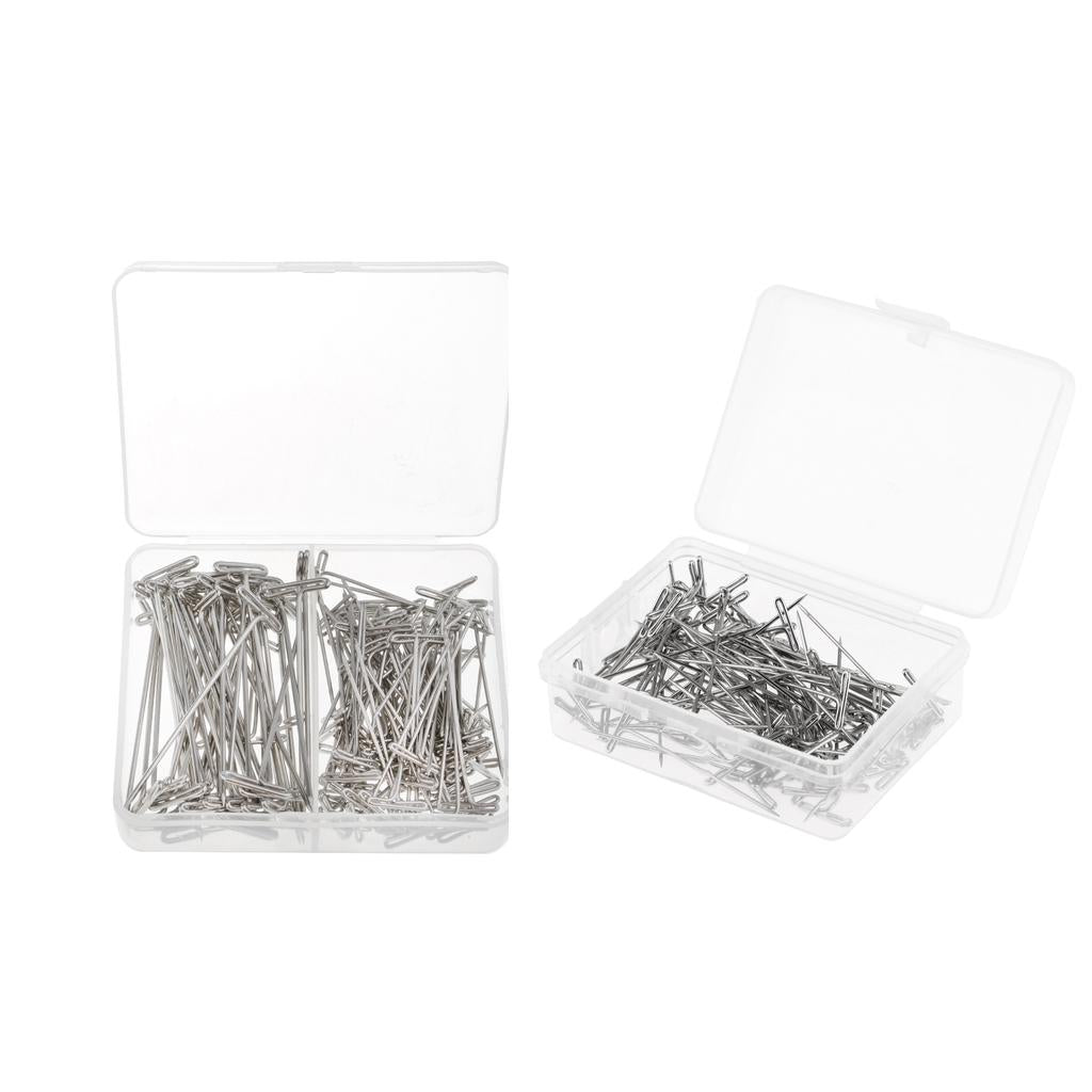 250 T Needle Pins Wig T-pins for Holding Wigs Sewing Hair Extensions 38/51mm