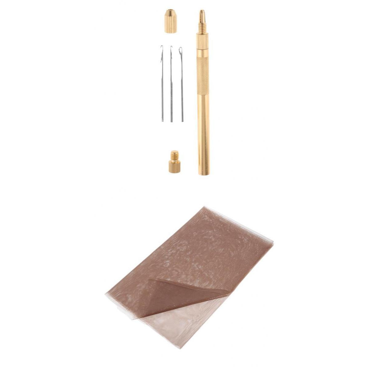 Aluminum Crochet Hook Needles Lace Base for Beads Ring Dreadlock Wig Making