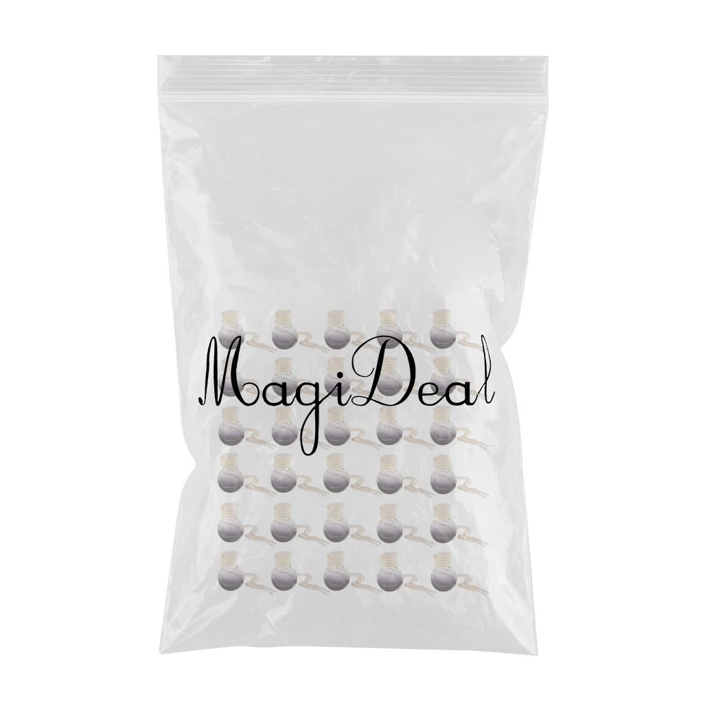 30pcs Empty Perfume Bottle Pendant Car Hanging Ornament Home Decor Round
