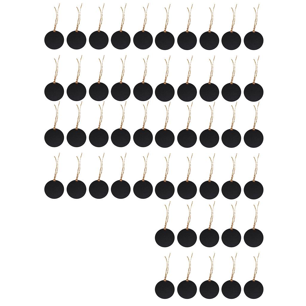50pcs Mini Small Hanging Chalk Board Blackboard Memo Home Party Sign Packs