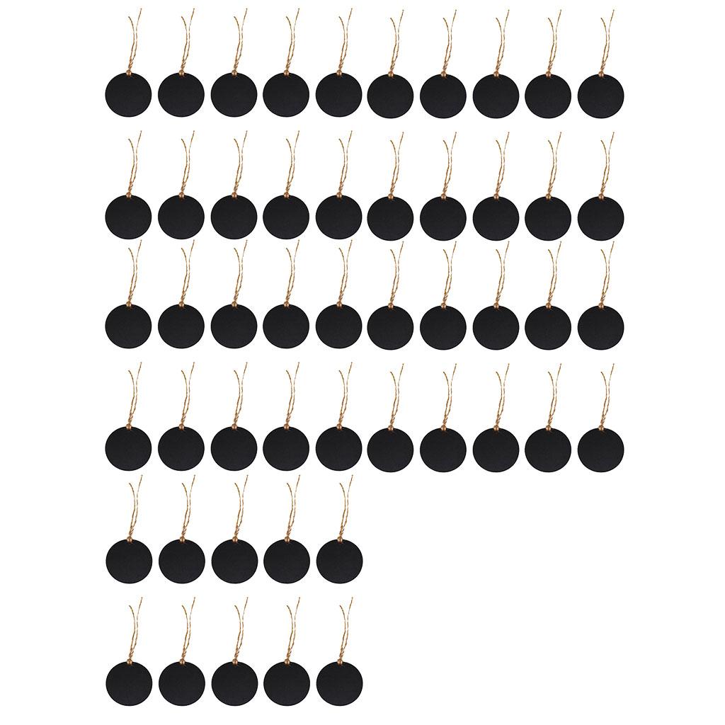 50pcs Mini Small Hanging Chalk Board Blackboard Memo Home Party Sign Packs