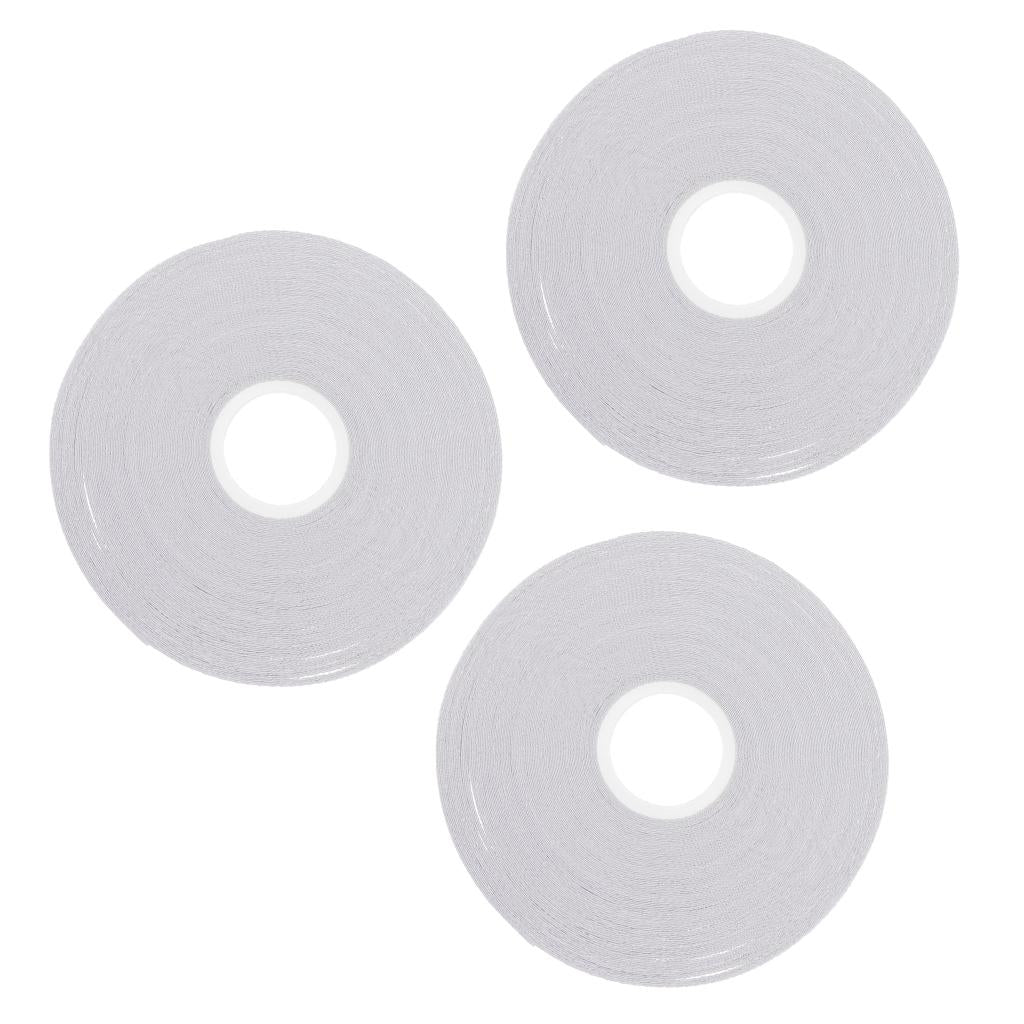 3Pcs White Double Sided Tape Quilting Tape Wash Away for Sewing 21.8 Yards