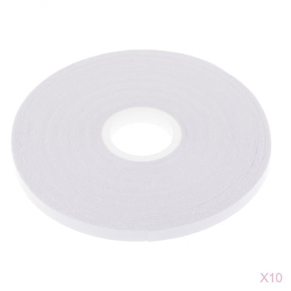 10 Rolls White Double Sided Tape Quilting Tape Wash Away Tape 21.8 Yards