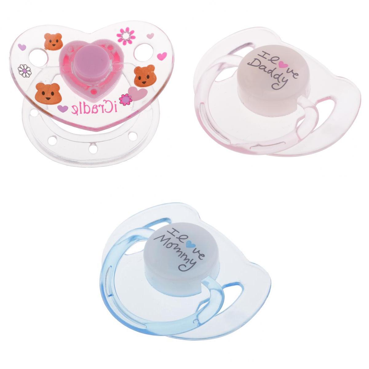 3 Pieces Cute Simulation Magnetic Pacifier Models For Newborn Baby Supplies
