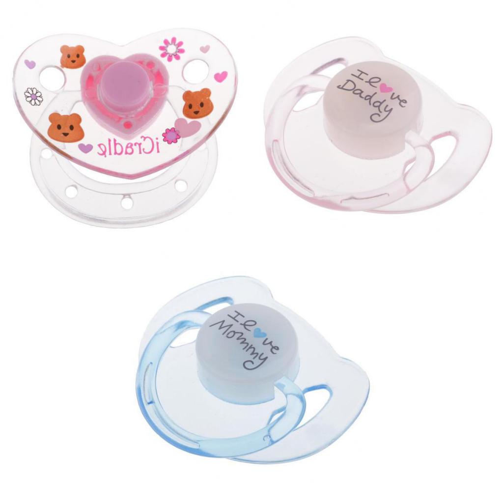 3 Pieces Cute Simulation Magnetic Pacifier Models For Newborn Baby Supplies