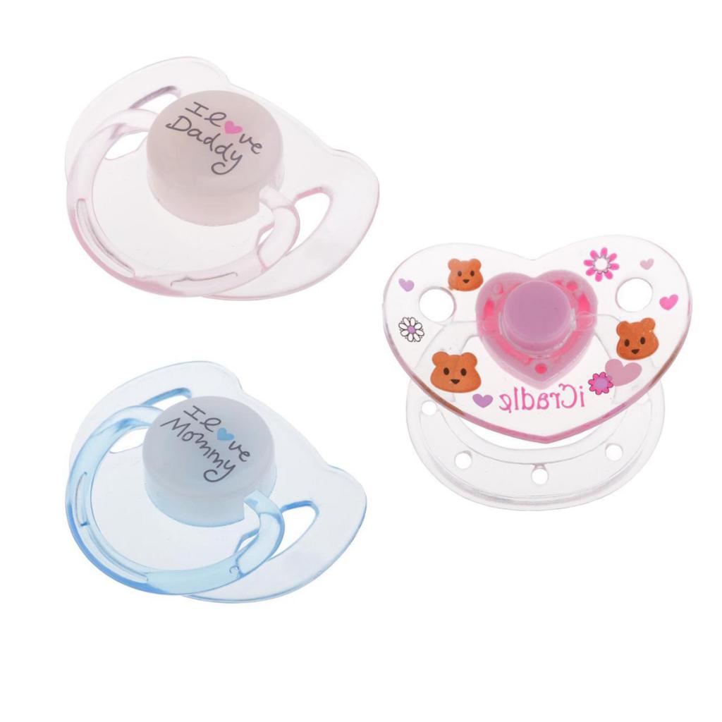 3 Pieces Cute Simulation Magnetic Pacifier Models For Newborn Baby Supplies