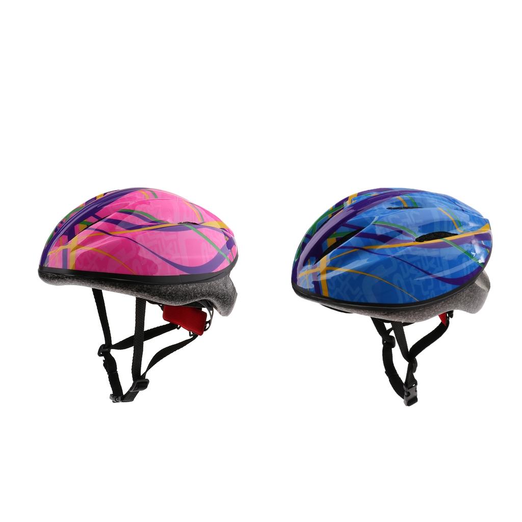 2Pcs Children Kids Adjustable Skating Riding Helmets Head Protective Gear