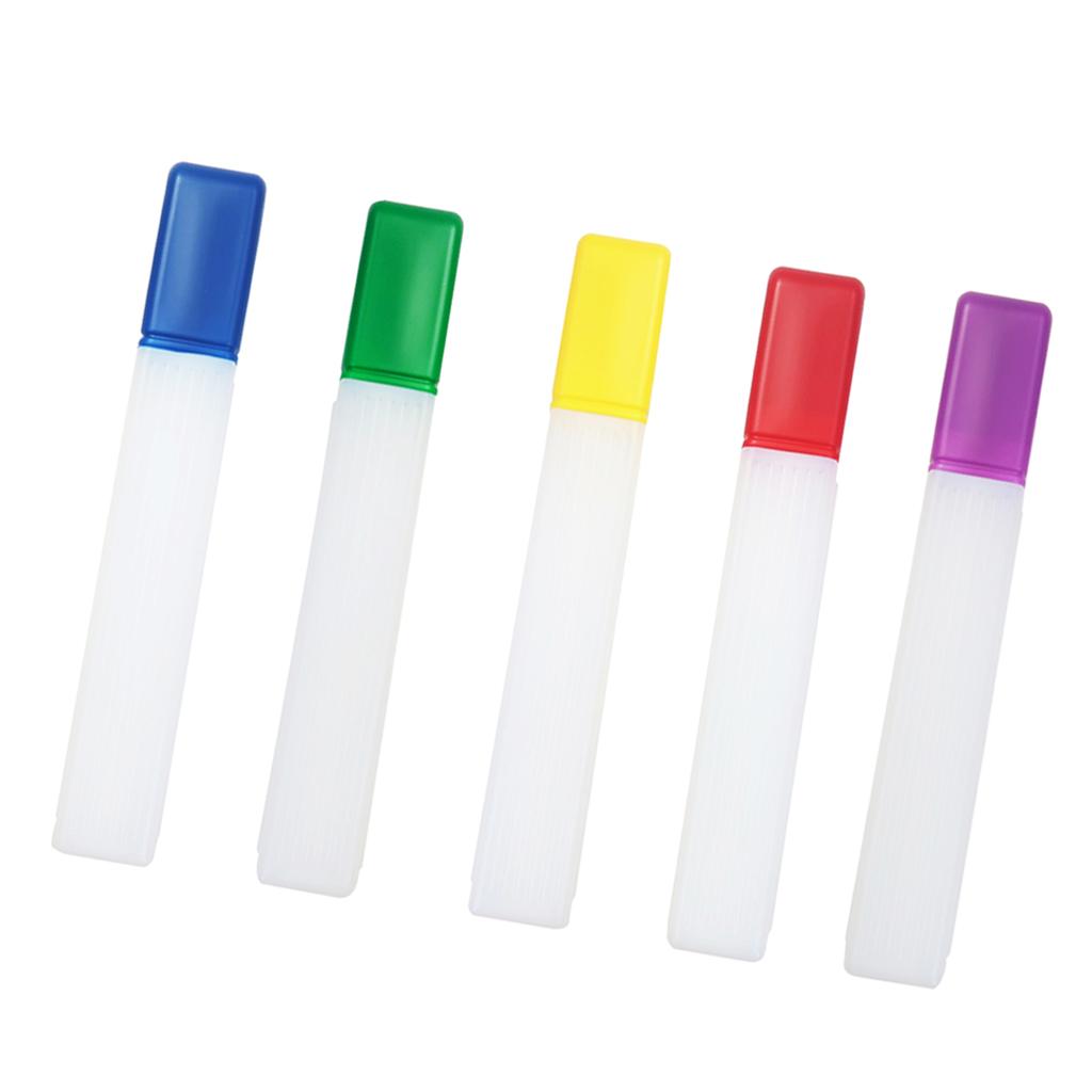 5pcs Plastic Knitting Needle Crochet Hook Tube Case Holder Storage Case