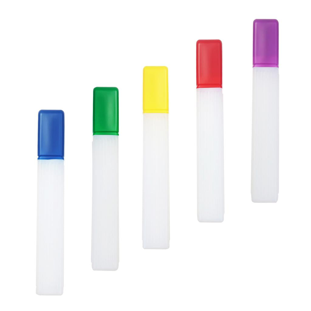 5pcs Plastic Knitting Needle Crochet Hook Tube Case Holder Storage Case