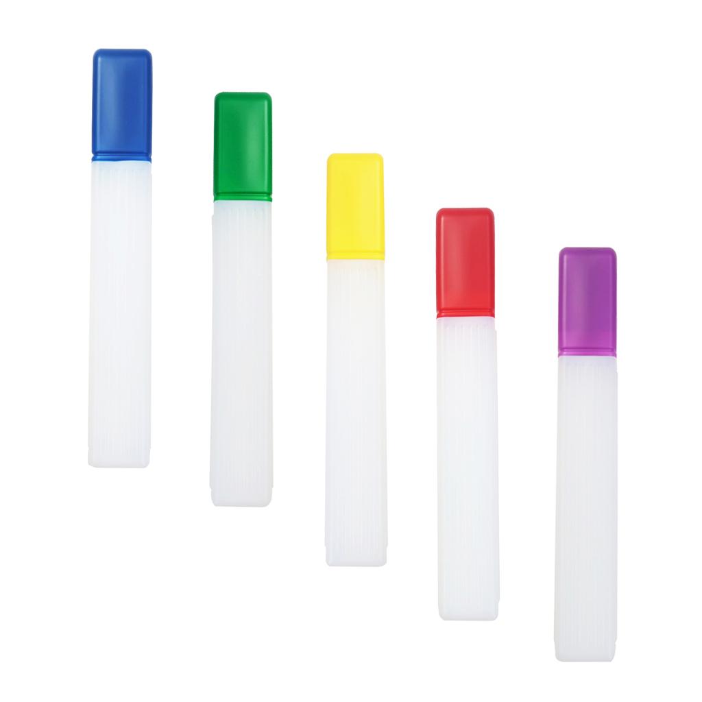 5pcs Plastic Knitting Needle Crochet Hook Tube Case Holder Storage Case