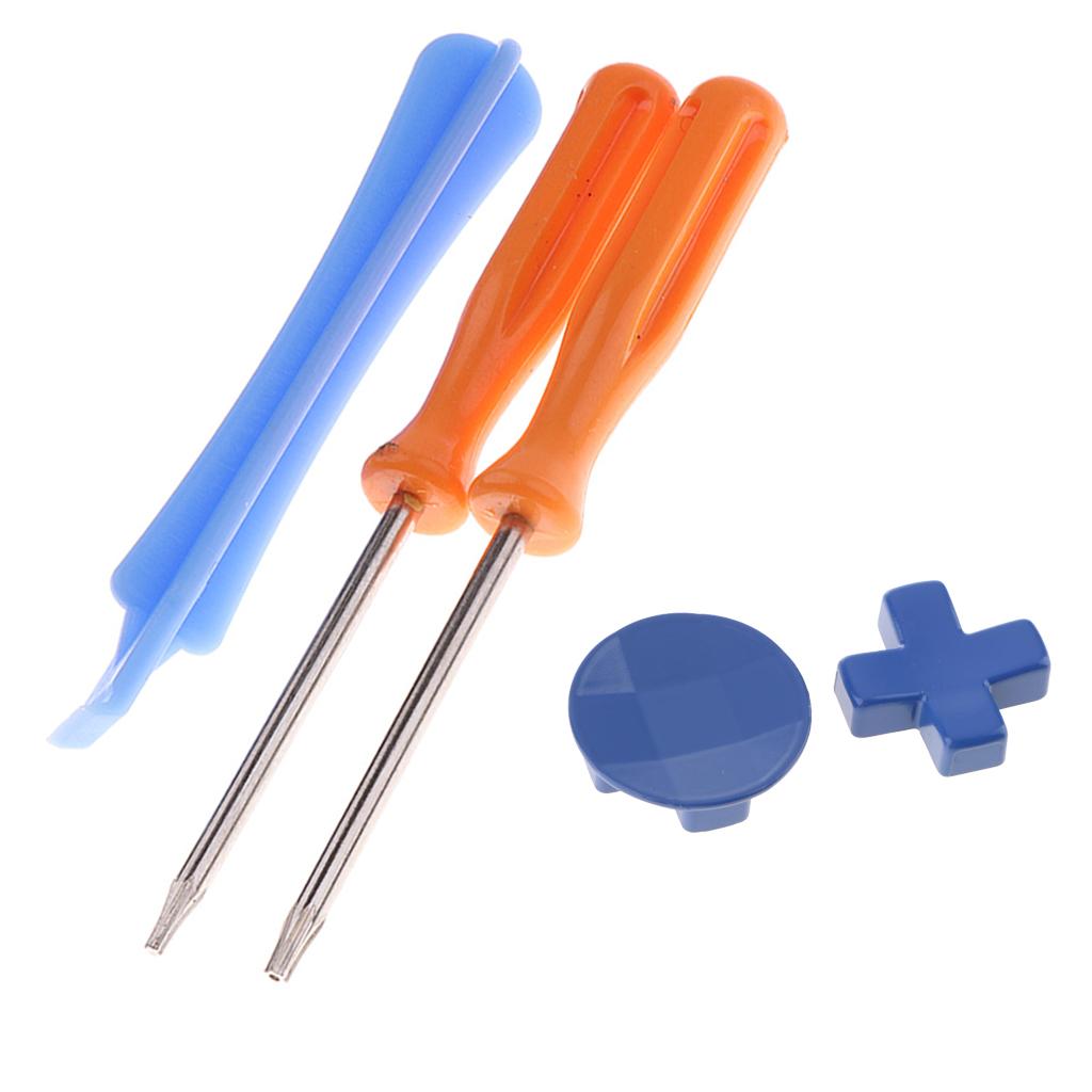 Controller D-pad Direction Button Blue+T8 T6 Screwdriver for One Elite
