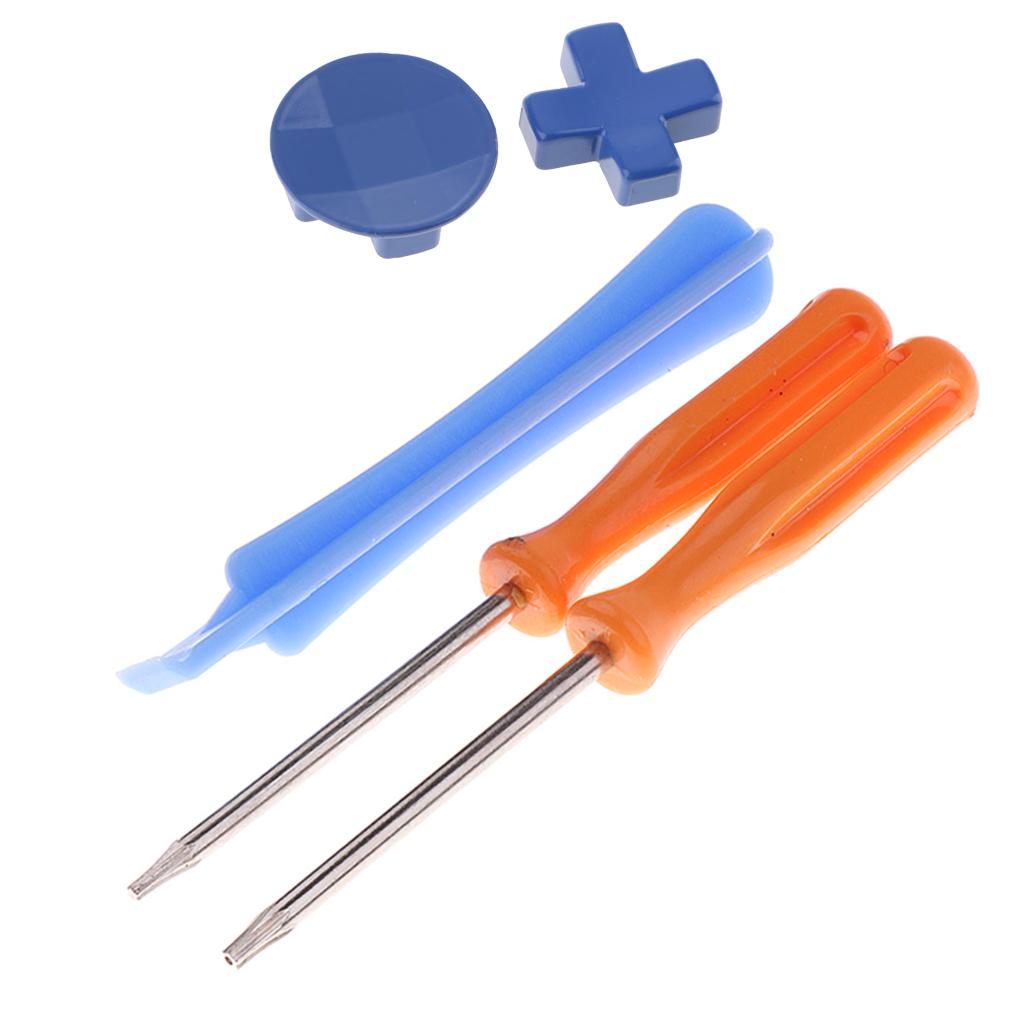 Controller D-pad Direction Button Blue+T8 T6 Screwdriver for One Elite