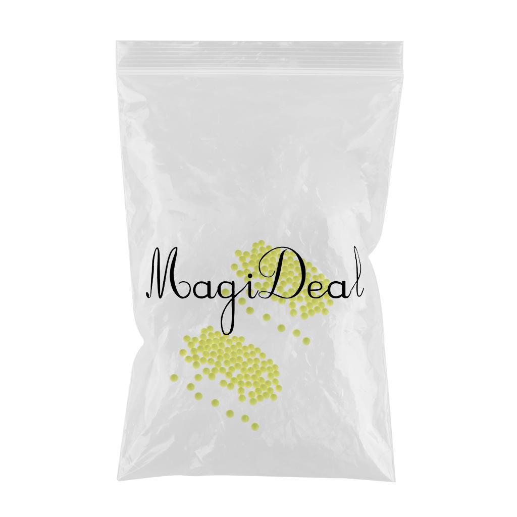 200pcs Fishing Floating Bobbers Drift Ball Foam Indicator Yellow 8.3mm 6mm