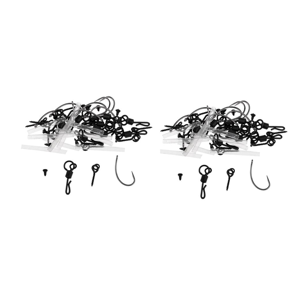 20 Set Ready Tied Ronnie Rigs Carp Fishing Pop-up Rigs Tackle Spinner Rigs