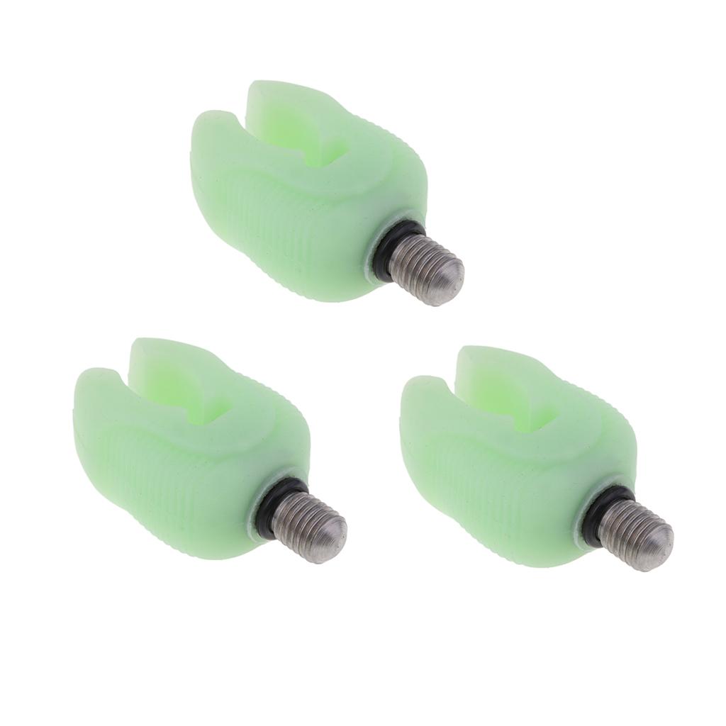 3pcs Silicone Butt Grips Rod Rest Luminous Glow in Dark Carp Night Fishing