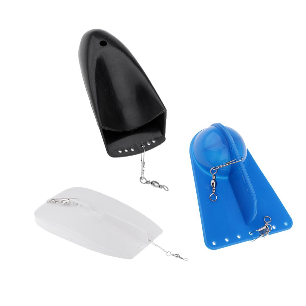 3pcs ABS Plastic Adjustable Weight Sea Fishing Trolling Diving Board 3 Color