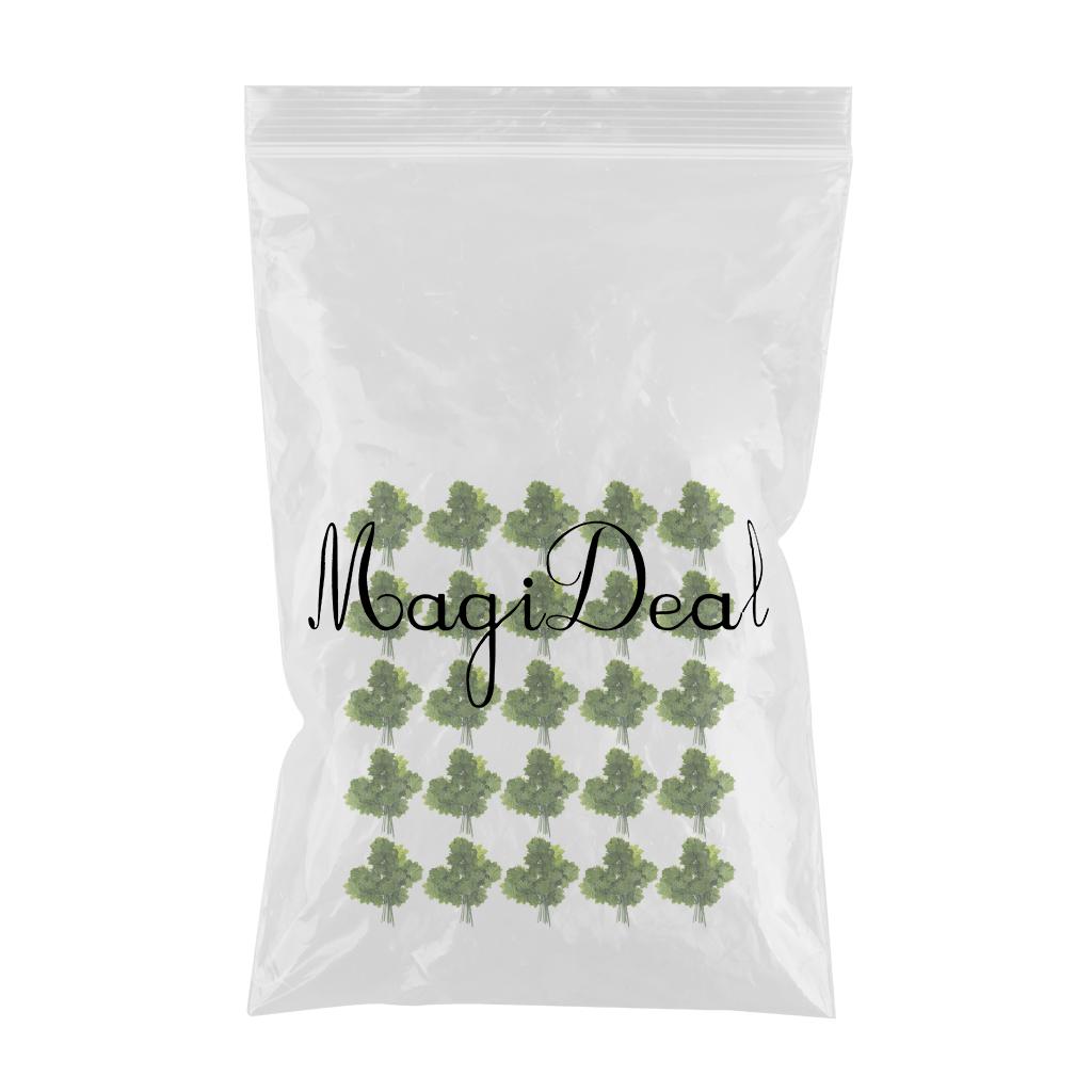 12pcs Artificial Silk Leaves Wedding Favor Autumn Maple Leaf Decor Green