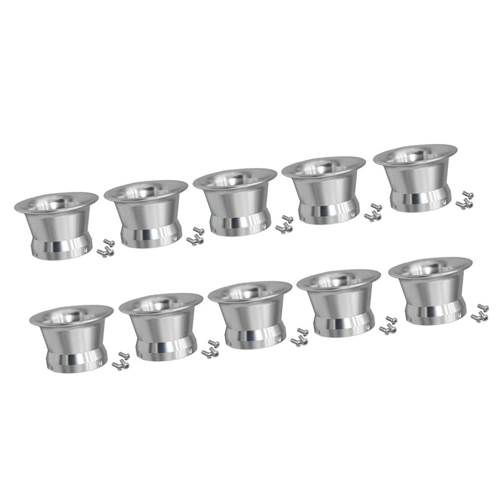 10pcs 50mm Air Filter Interface Cup for 24/26/28/30mm Motorcycle Carb Silver