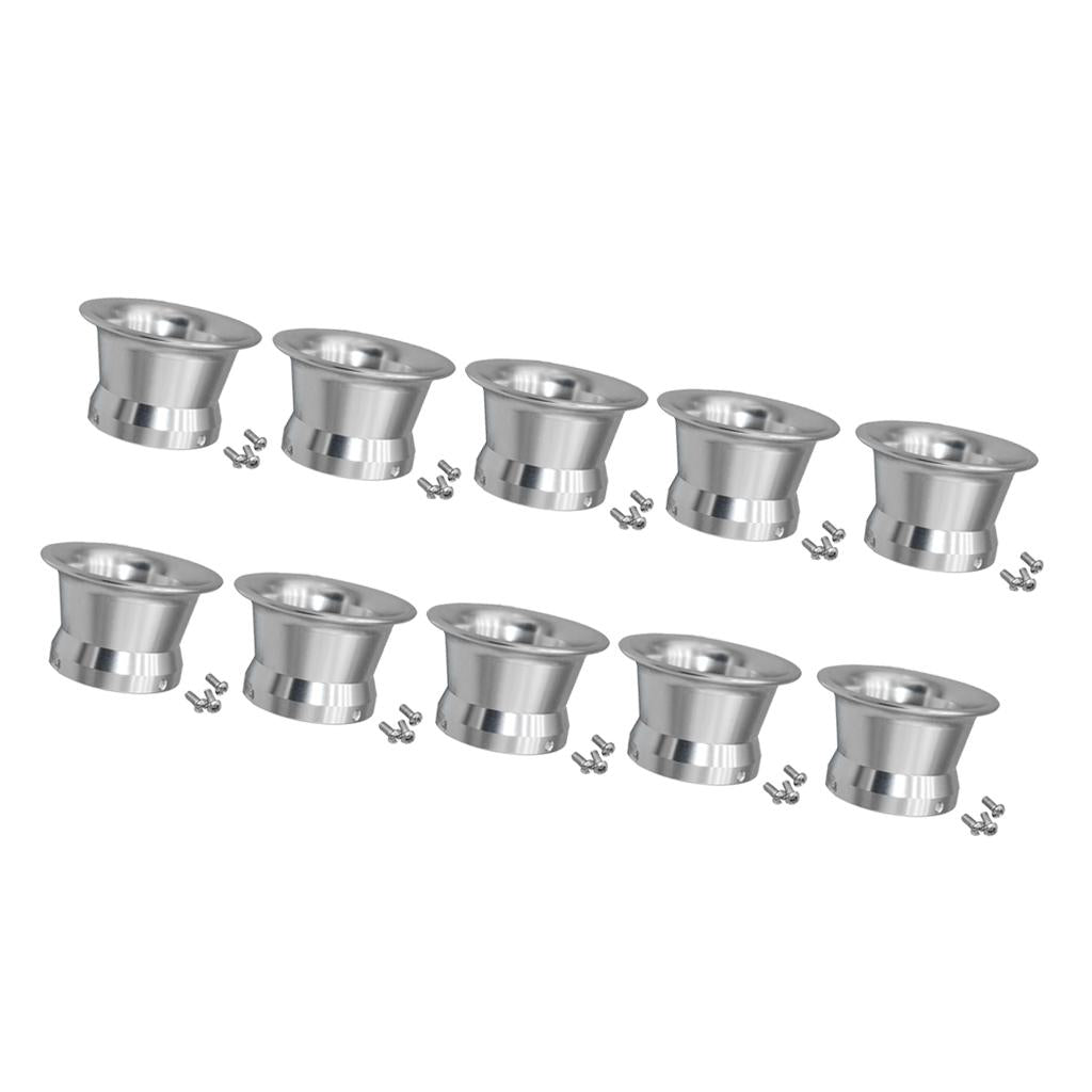 10pcs 50mm Air Filter Interface Cup for 24/26/28/30mm Motorcycle Carb Silver