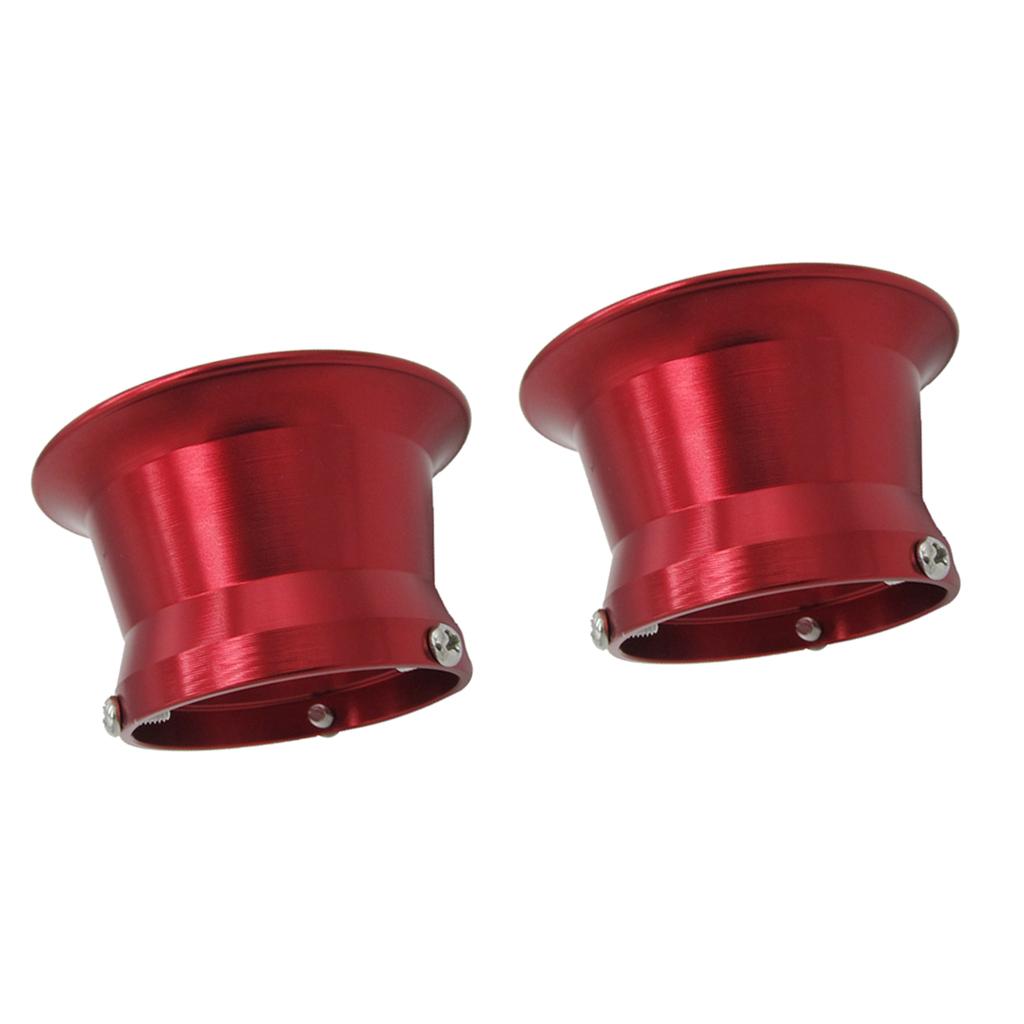 2pcs 50mm Air Filter Interface Cup for 24/26/28/30mm Motorcycle Carb Red