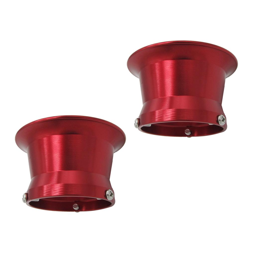 2pcs 50mm Air Filter Interface Cup for 24/26/28/30mm Motorcycle Carb Red