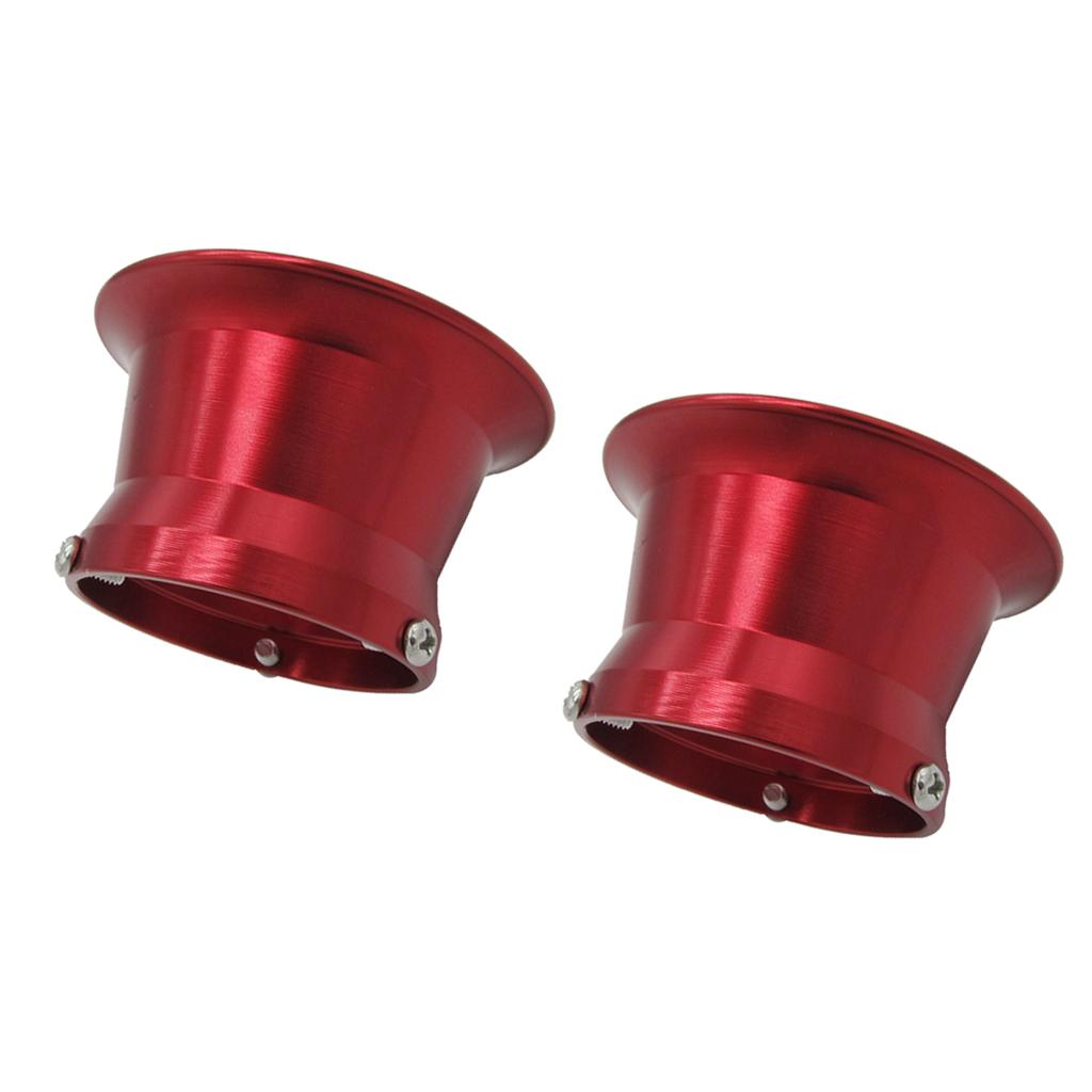 2pcs 50mm Air Filter Interface Cup for 24/26/28/30mm Motorcycle Carb Red