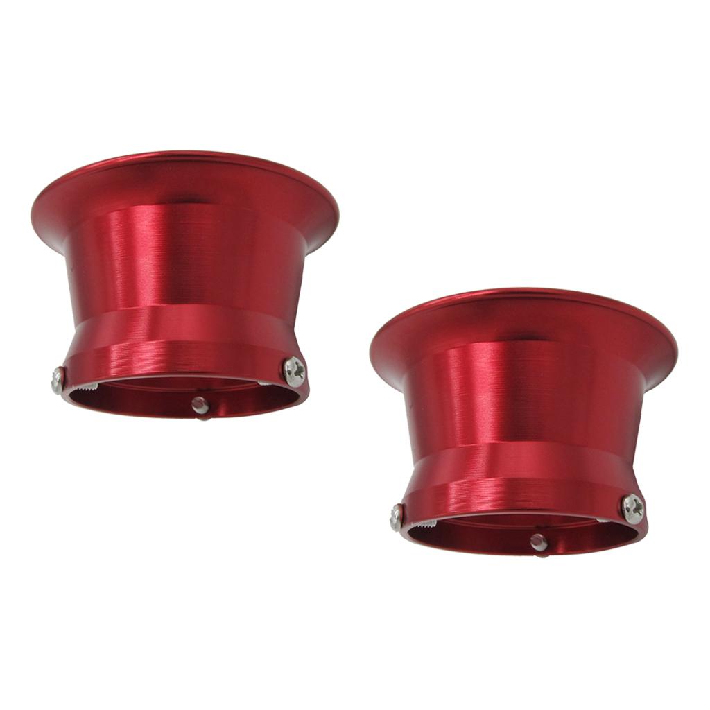 2pcs 50mm Air Filter Interface Cup for 24/26/28/30mm Motorcycle Carb Red