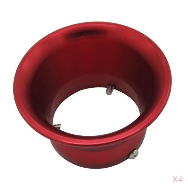 4pcs 50mm Air Filter Interface Cup for 24/26/28/30mm Motorcycle Carb Red