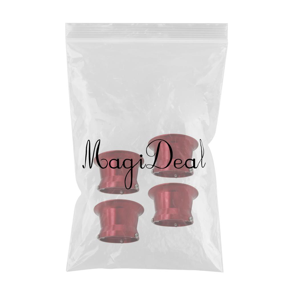 4pcs 50mm Air Filter Interface Cup for 24/26/28/30mm Motorcycle Carb Red