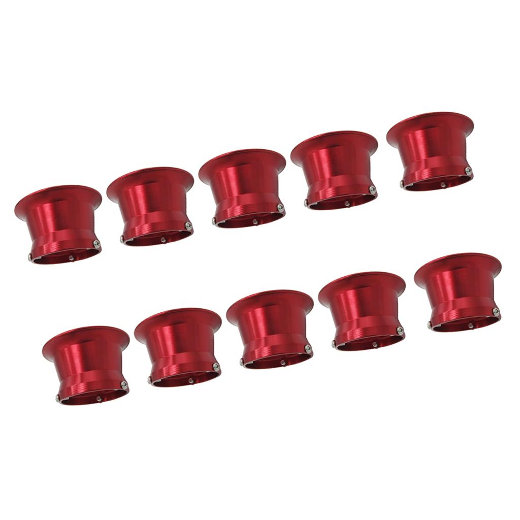 10pcs 50mm Air Filter Interface Cup for 24/26/28/30mm Motorcycle Carb Red