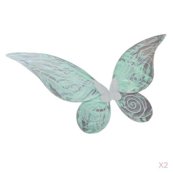 2pcs Shiny Changing Butterfly Angel Fairy Wing Adult Party Fancy Dress