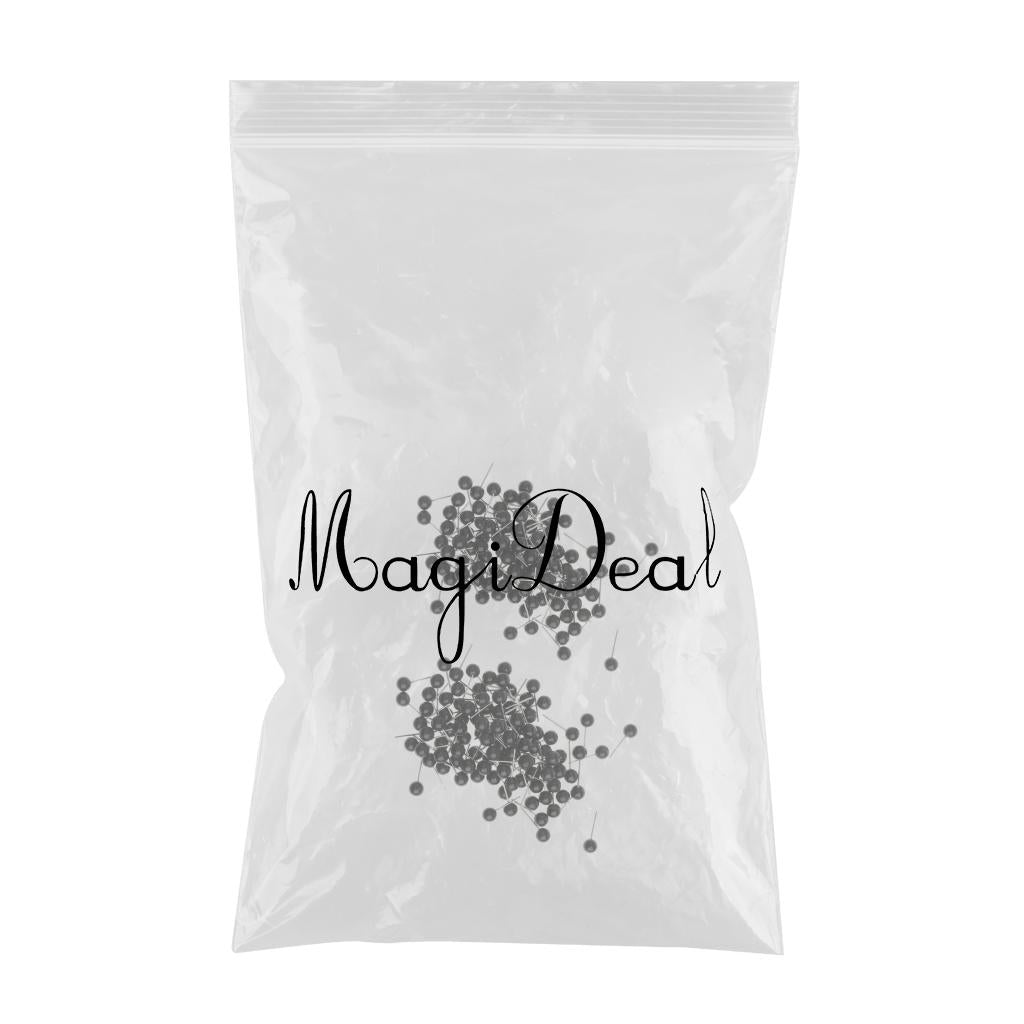 200 Pieces Black Glass Eyes Kits for Needle Felting Bear Dolls Toy 4mm & 5mm