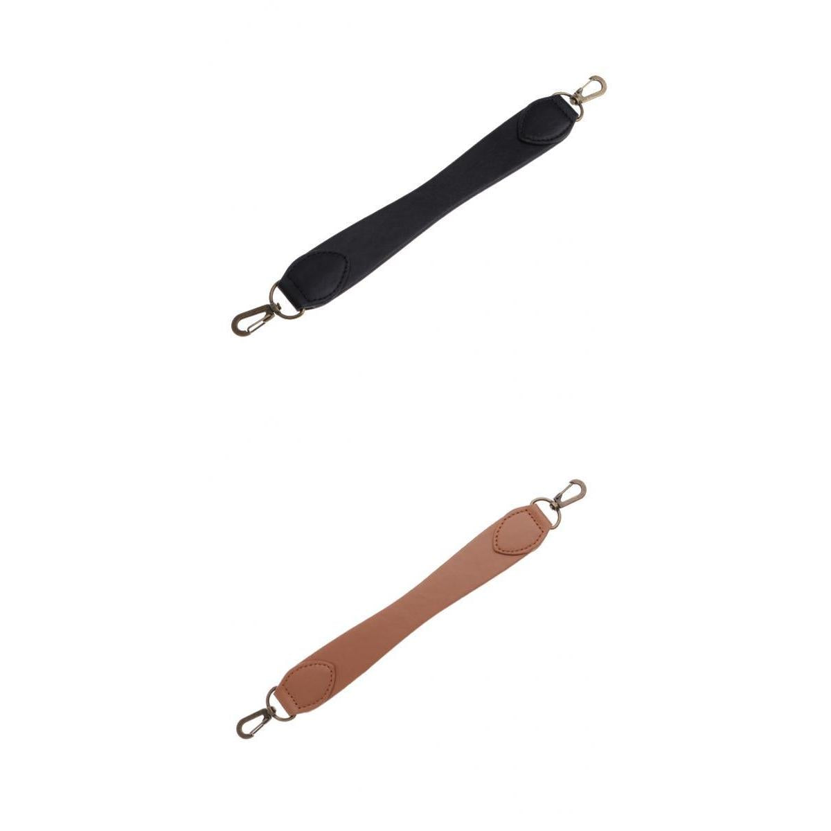 2pcs PU Leather Short Handbag Strap Replacement Purse Handle Holder 29cm