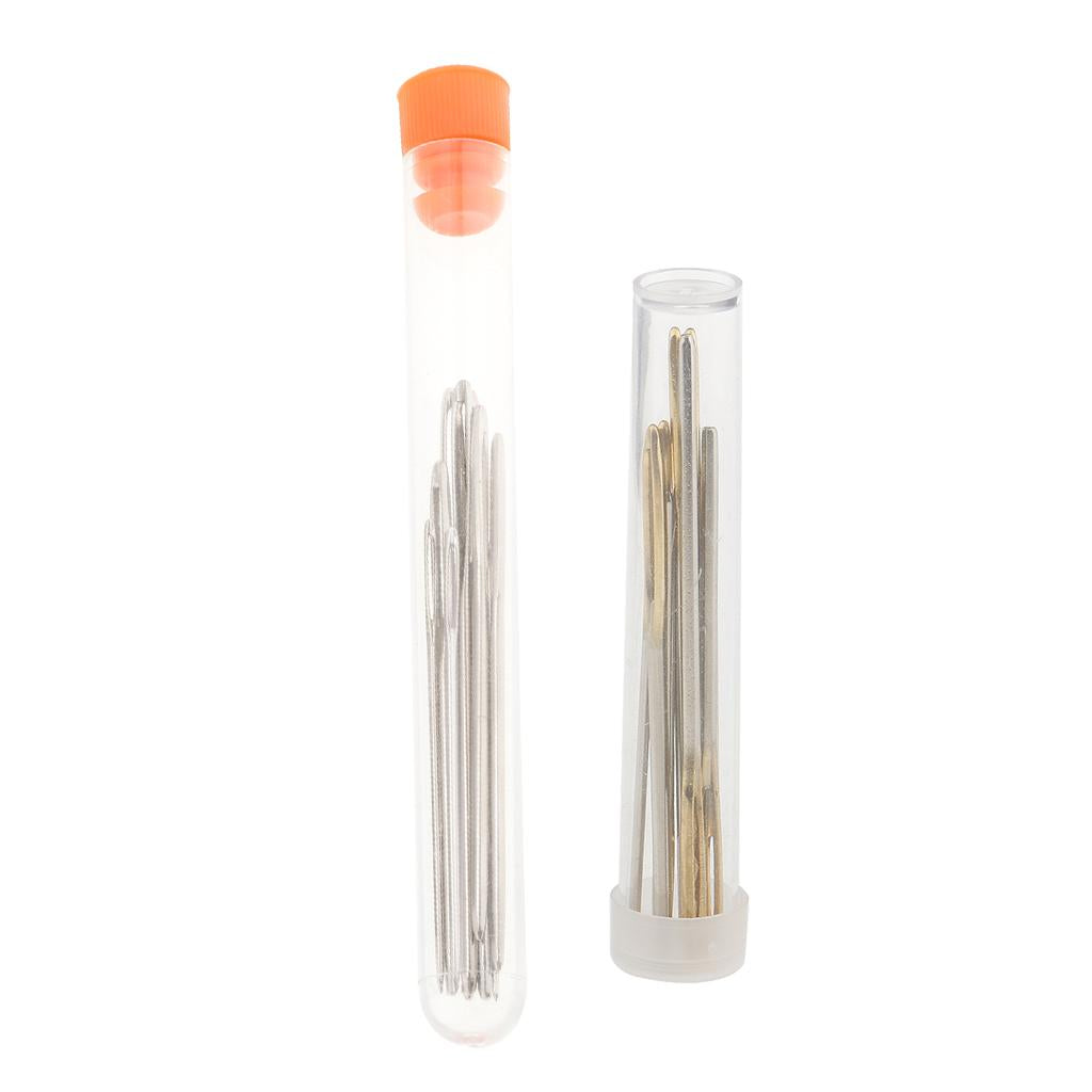 18pcs Large-eye Blunt Stitching Needles Hand Sewing Knitting Needles