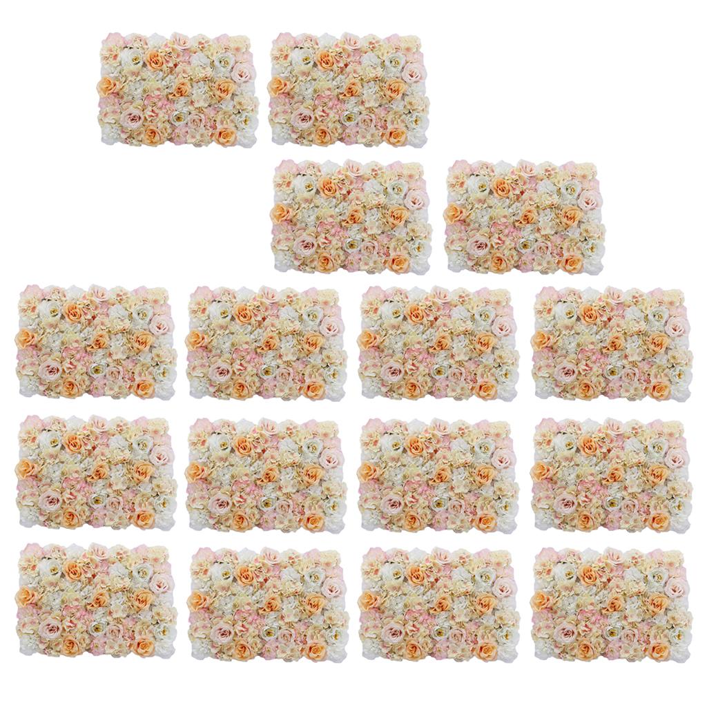 16x Artificial Flower Wall Wedding Venue Flower Pillar Main Road Decor