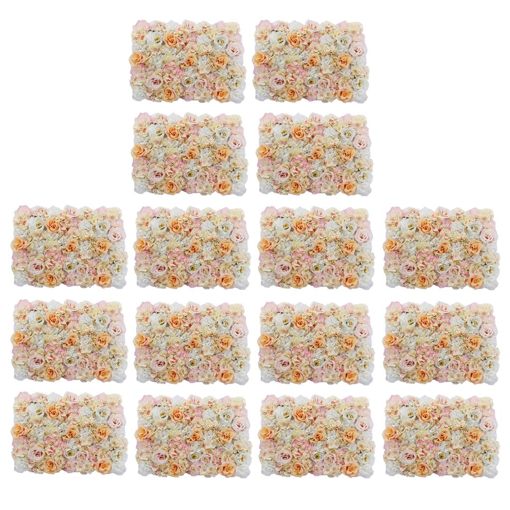 16x Artificial Flower Wall Wedding Venue Flower Pillar Main Road Decor