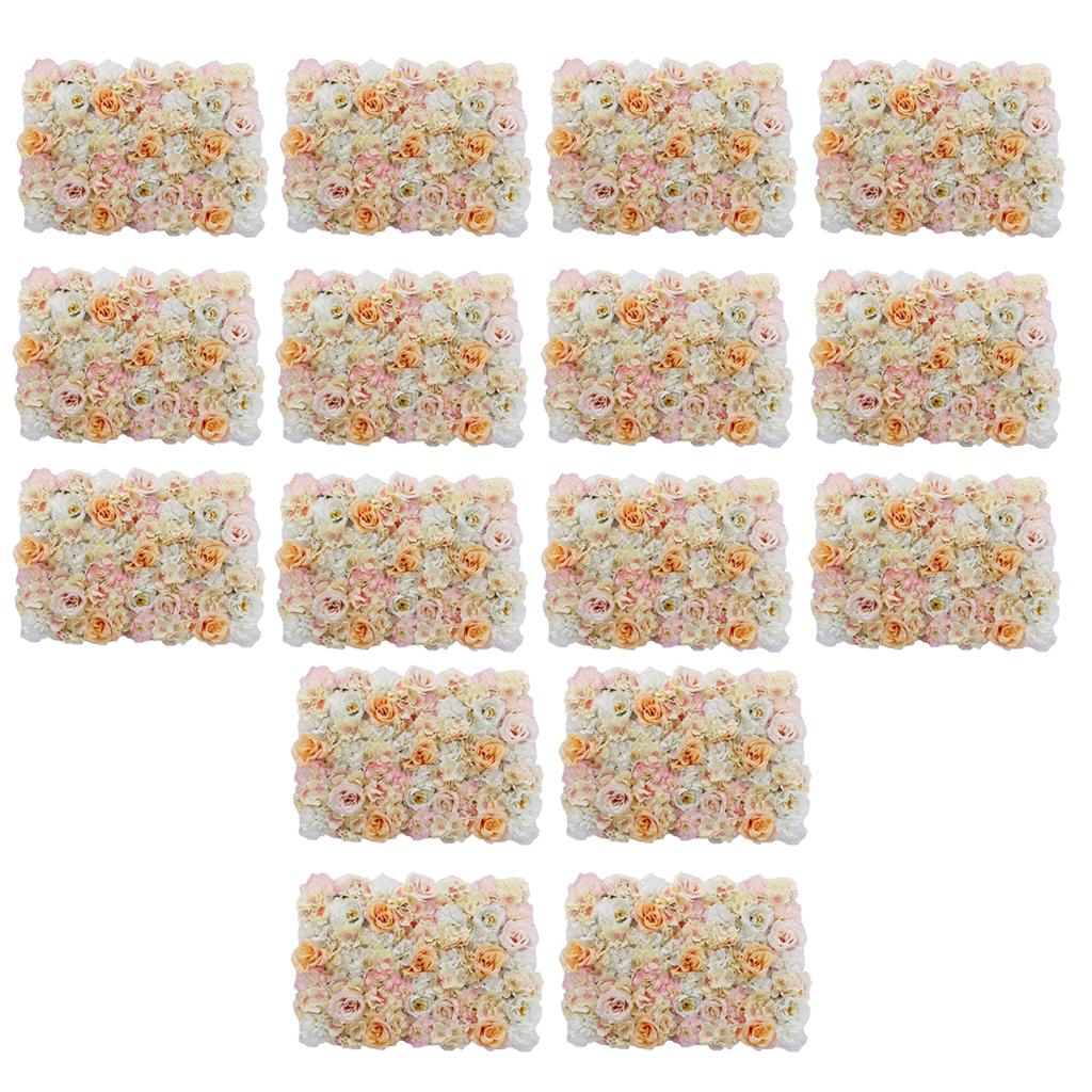 16x Artificial Flower Wall Wedding Venue Flower Pillar Main Road Decor