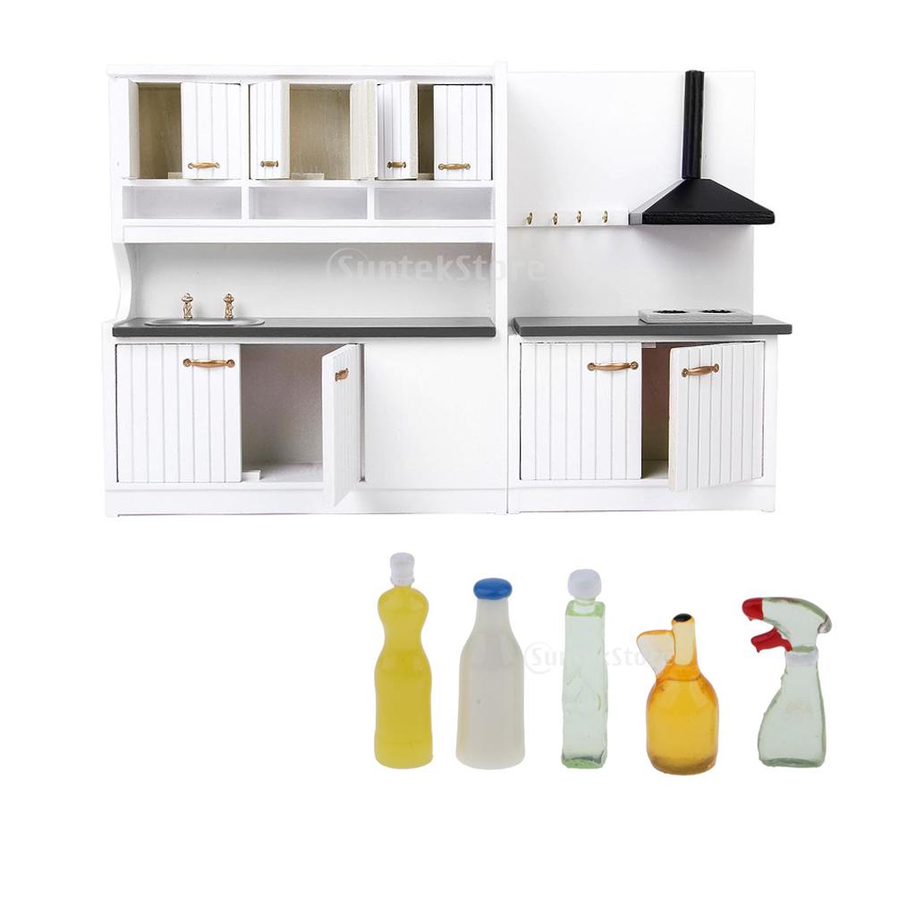 1/12 Dollhouse Miniature Kitchen Set Decor Doll House Decoration Accessories