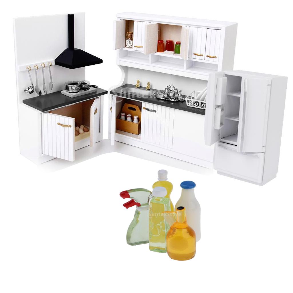 1/12 Dollhouse Miniature Kitchen Set Decor Doll House Decoration Accessories
