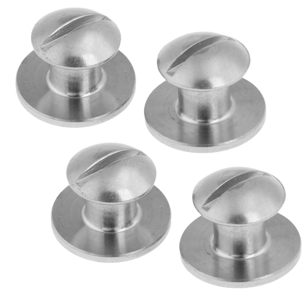 4 Pieces Stainless Steel Book Screw for Tech Scuba Diving Dive Backplate Pad