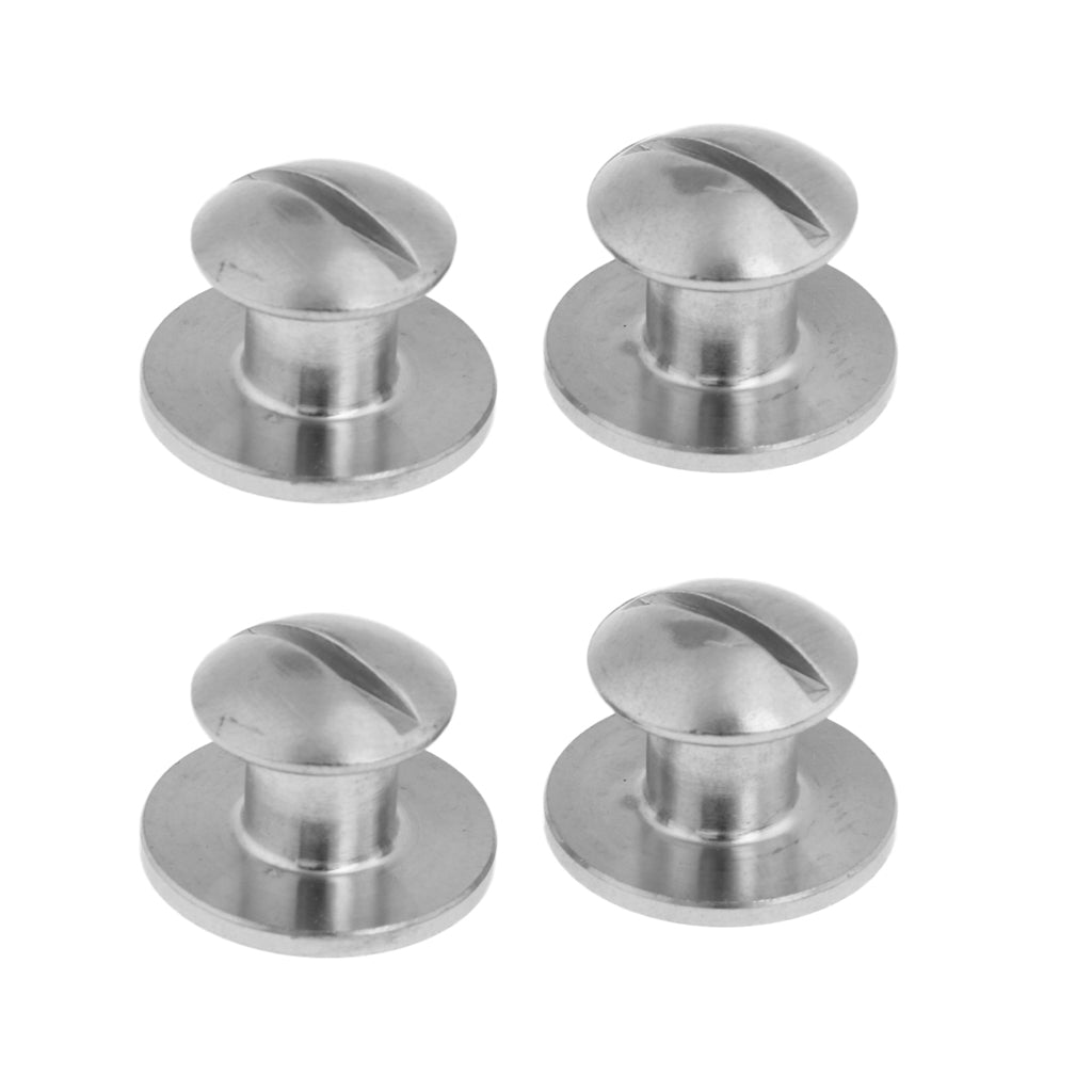 4 Pieces Stainless Steel Book Screw for Tech Scuba Diving Dive Backplate Pad
